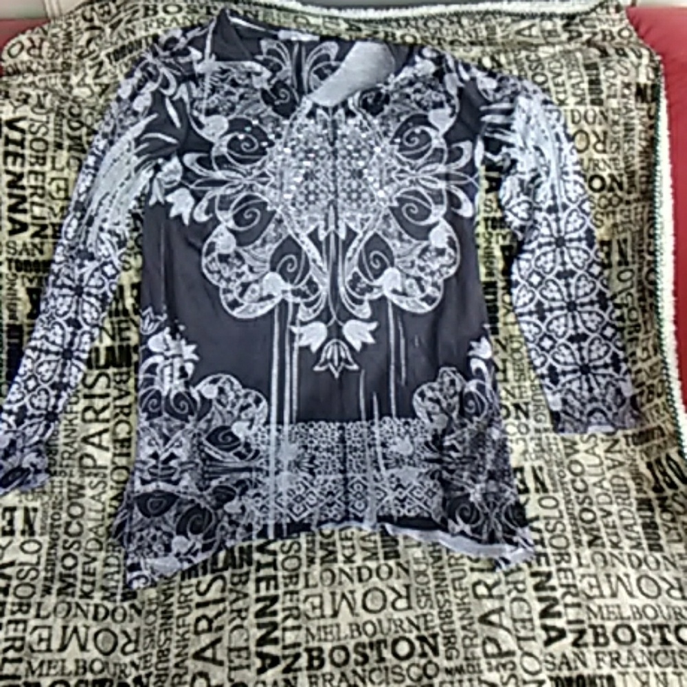 V neck long sleeve